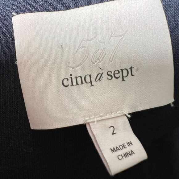 Cinq à Sept Navy Ruffle Mini Dress - Picture 3 of 11